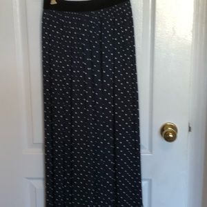 Zara Basics Polka Dot Long Flowy Pants